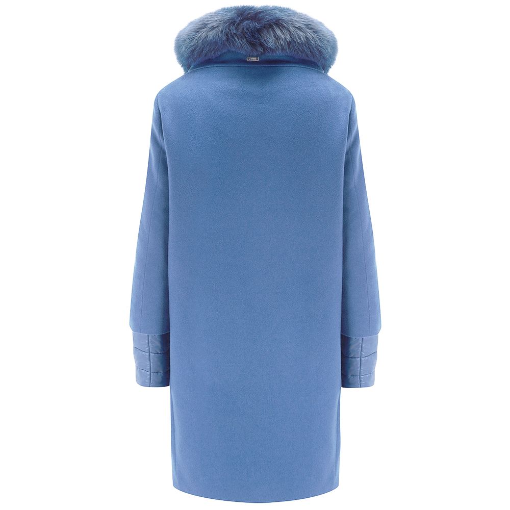 Herno Light Blue Cashmere Jackets &amp; Coat