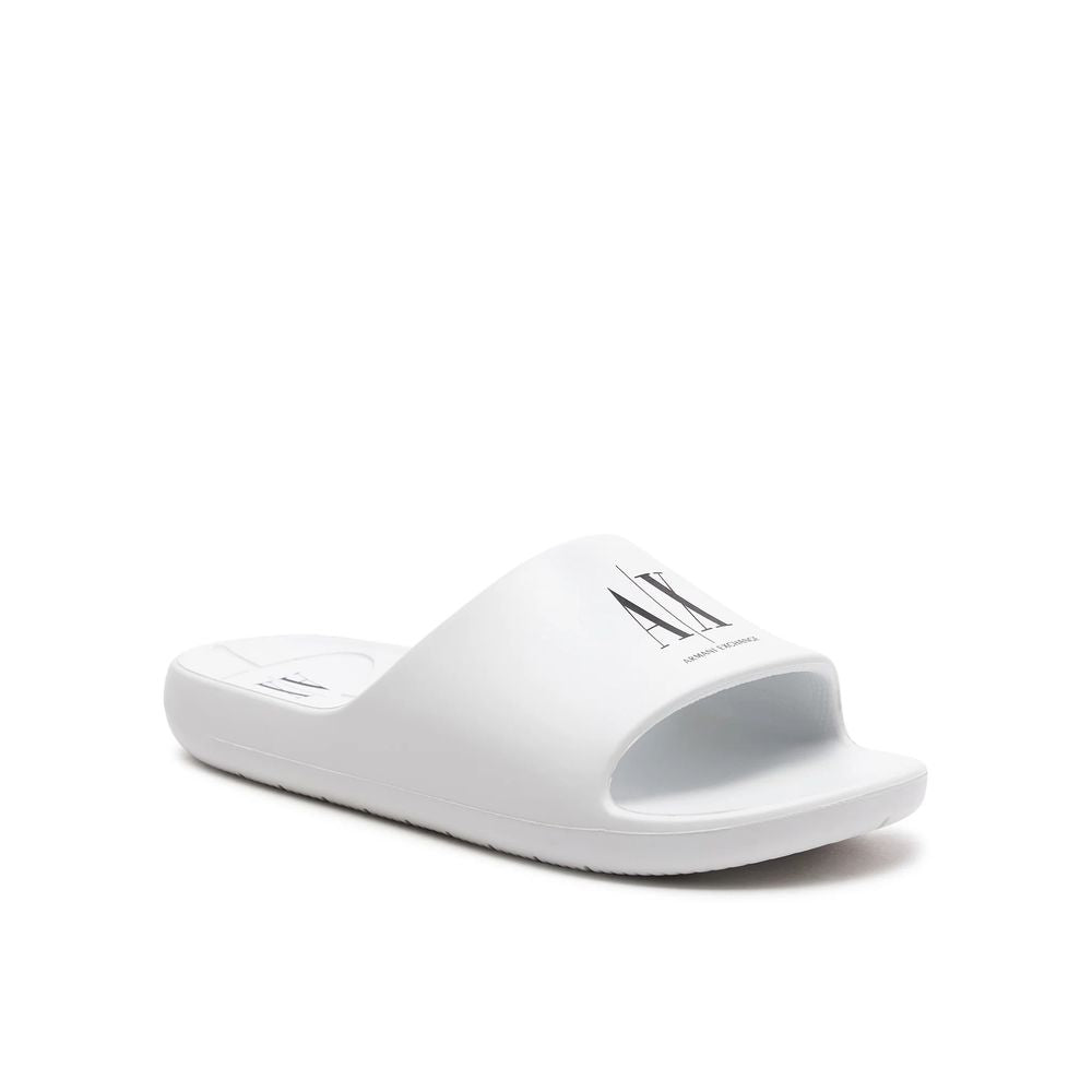 Armani Exchange White Polyethylene Sandal