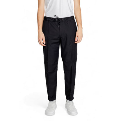 Armani Exchange Black Polyester Jeans &amp; Pant