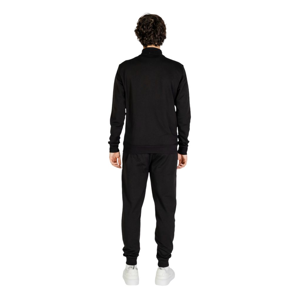 EA7 Emporio Armani Black Cotton Sweatsuit