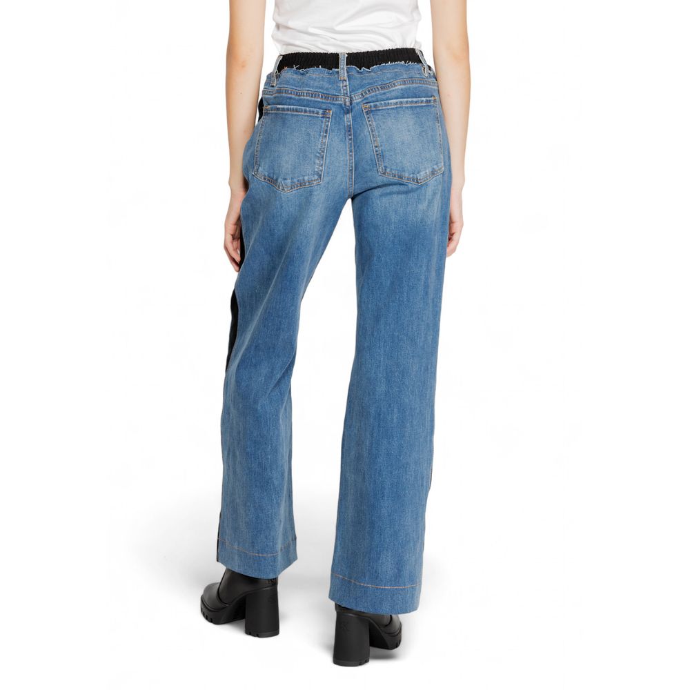 Desigual Blue Cotton Jeans &amp; Pant