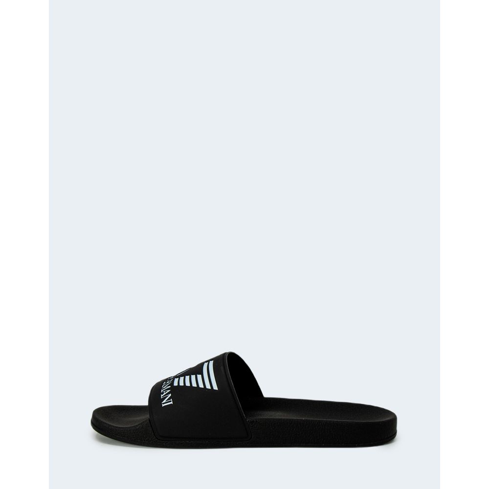 EA7 Emporio Armani Black Polyethylene Sandal