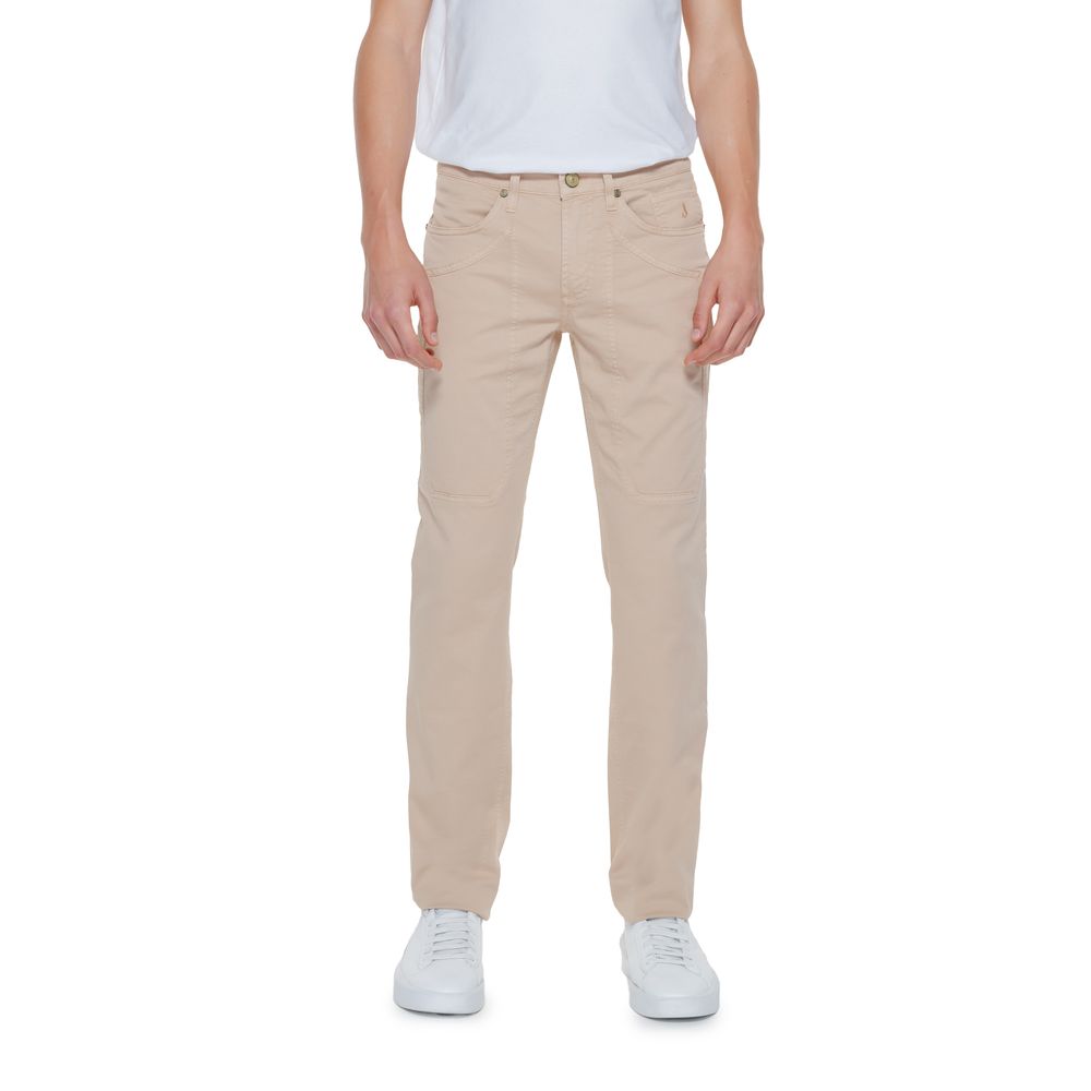 Jeckerson Beige Cotton Jeans &amp; Pant