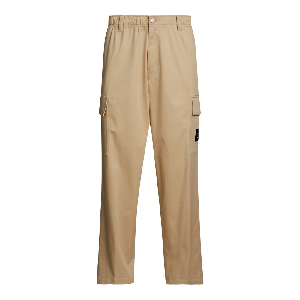 Calvin Klein Jeans Beige Cotton Rigenerato Jeans &amp; Pant