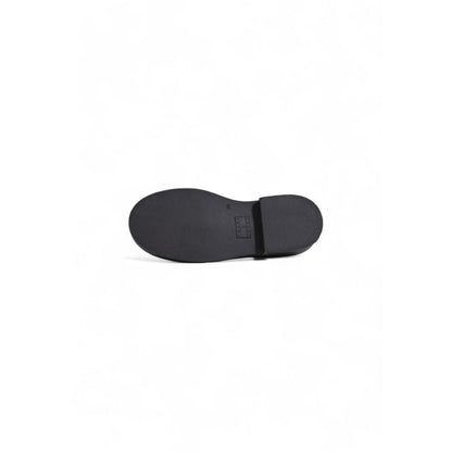 Tommy Hilfiger Black Leather Flat Shoe