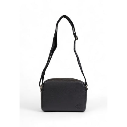 Calvin Klein Black Recycled Polyester Leather Accessory