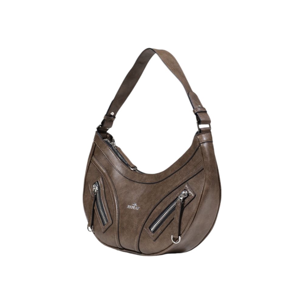 Replay Gray Polyester Handbag