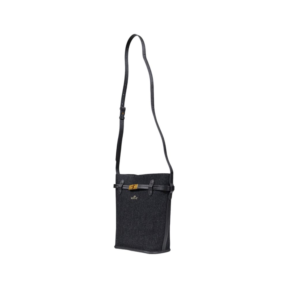 Replay Black Cotton Handbag