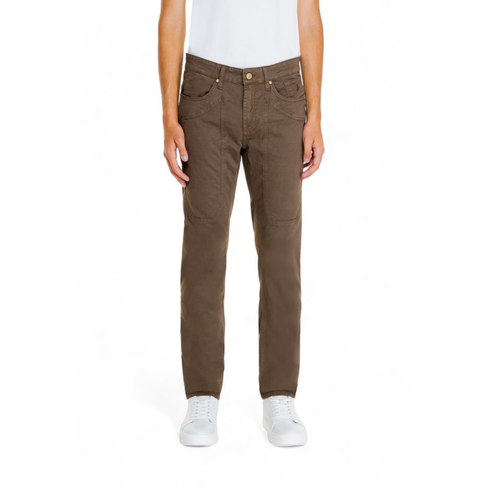 Jeckerson Brown Cotton Jeans &amp; Pant