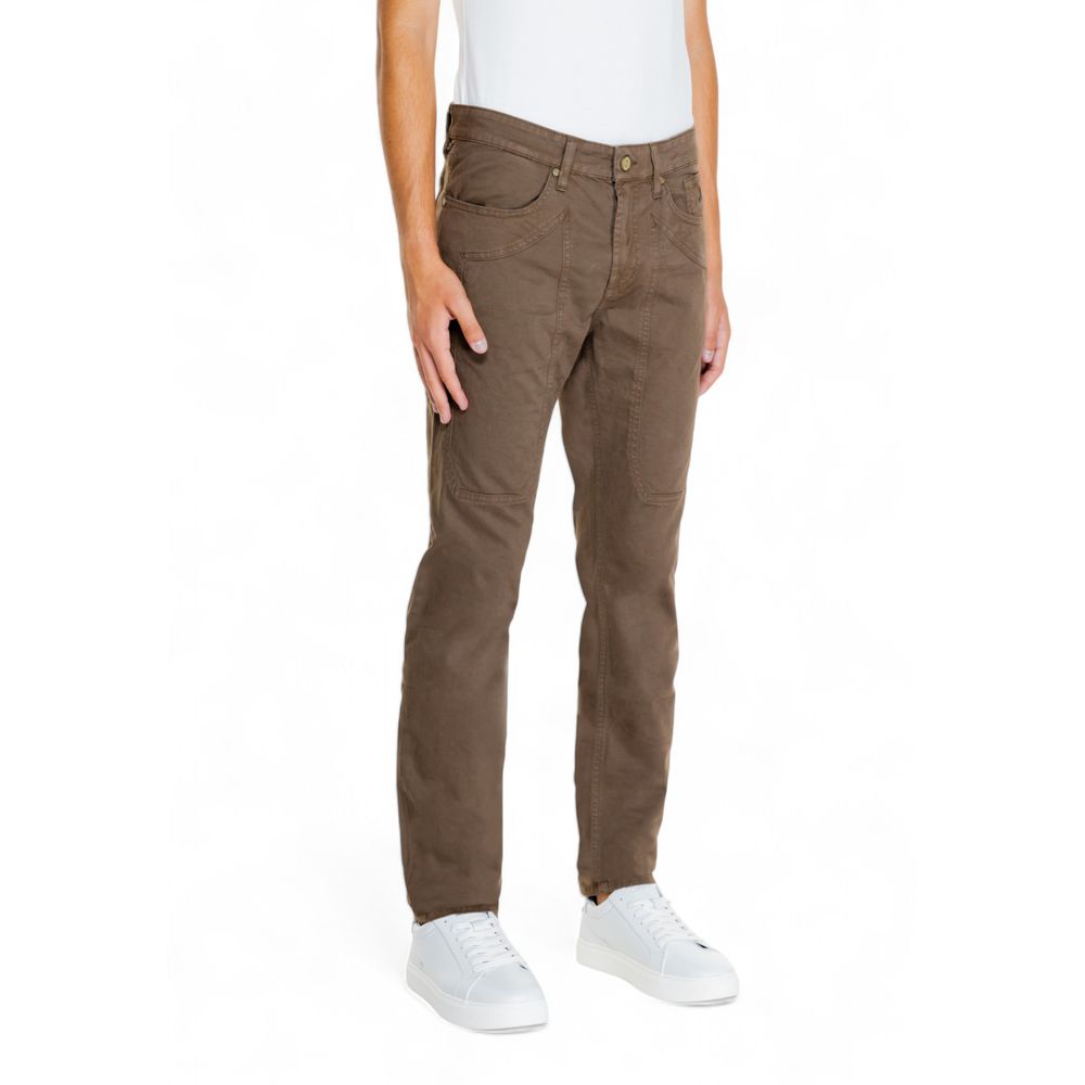 Jeckerson Brown Cotton Jeans &amp; Pant