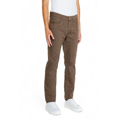 Jeckerson Brown Cotton Jeans &amp; Pant