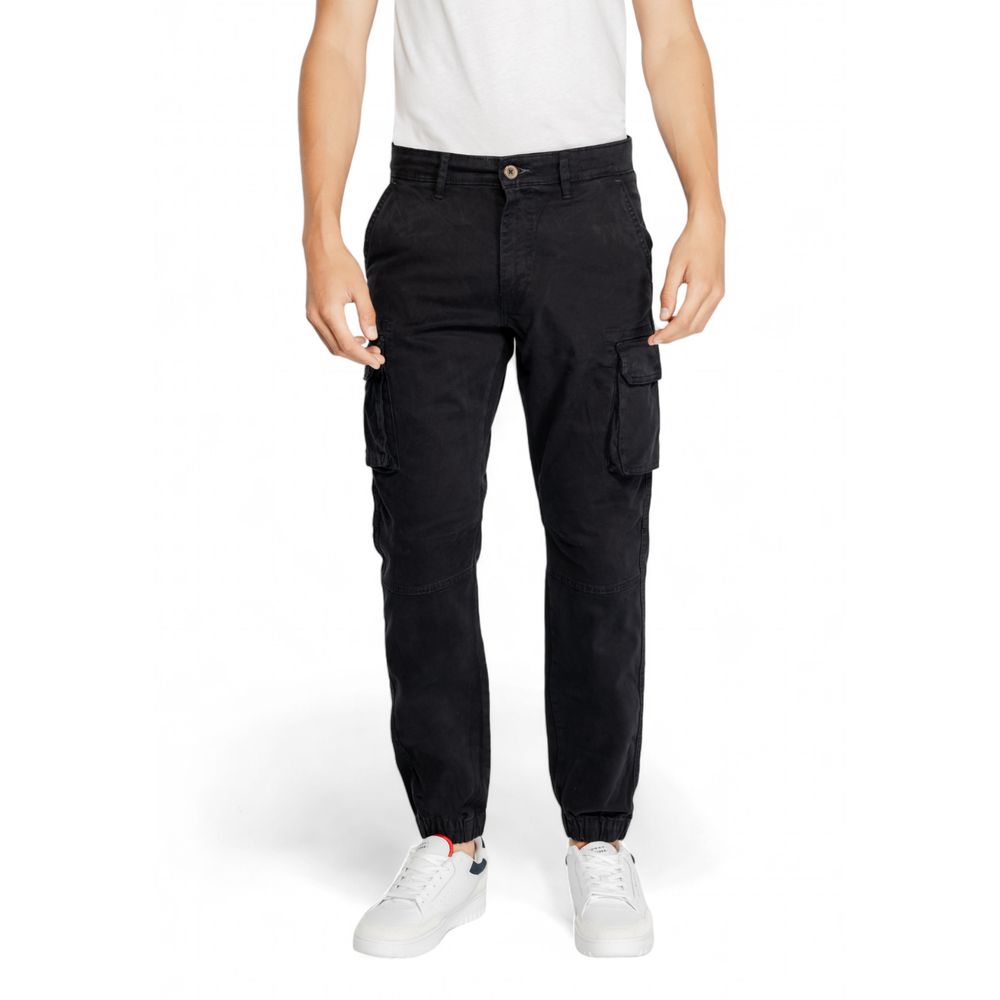 Gas Black Cotton Jeans &amp; Pant