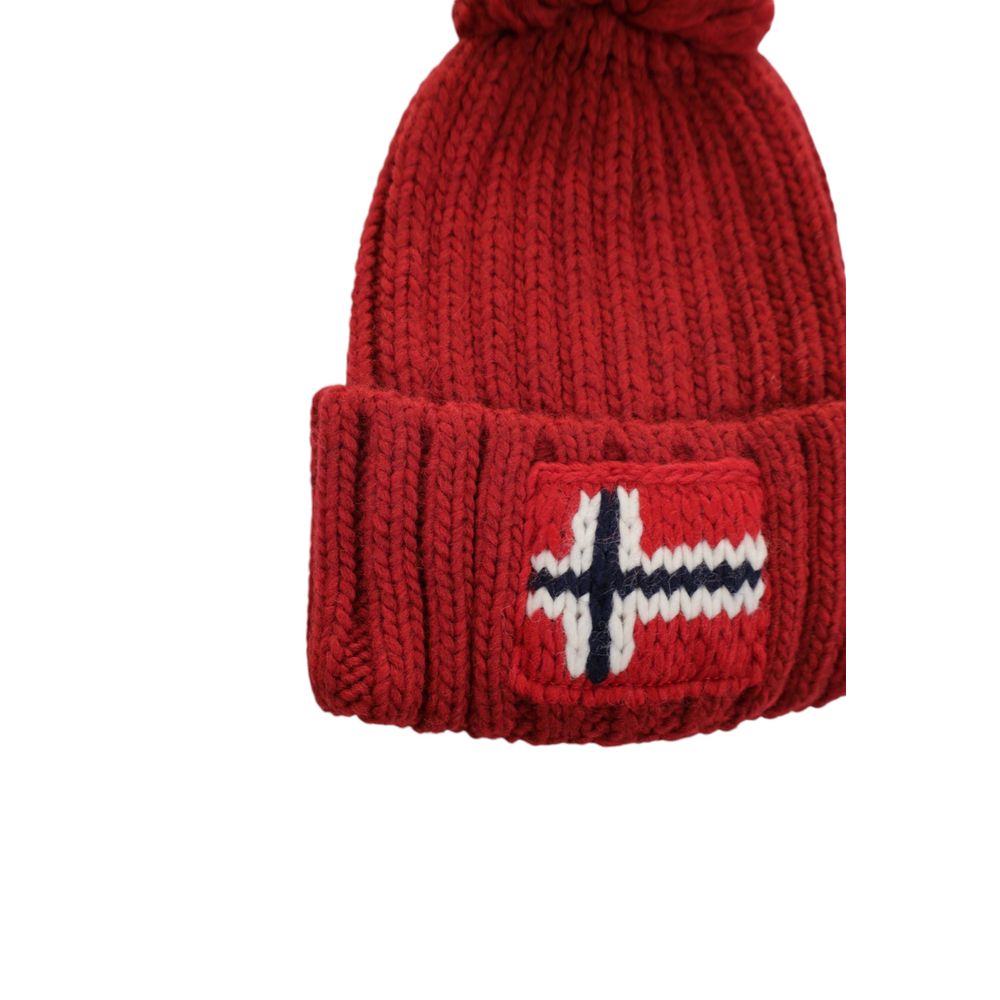 Napapijri Red Acrylic Hats &amp; Cap