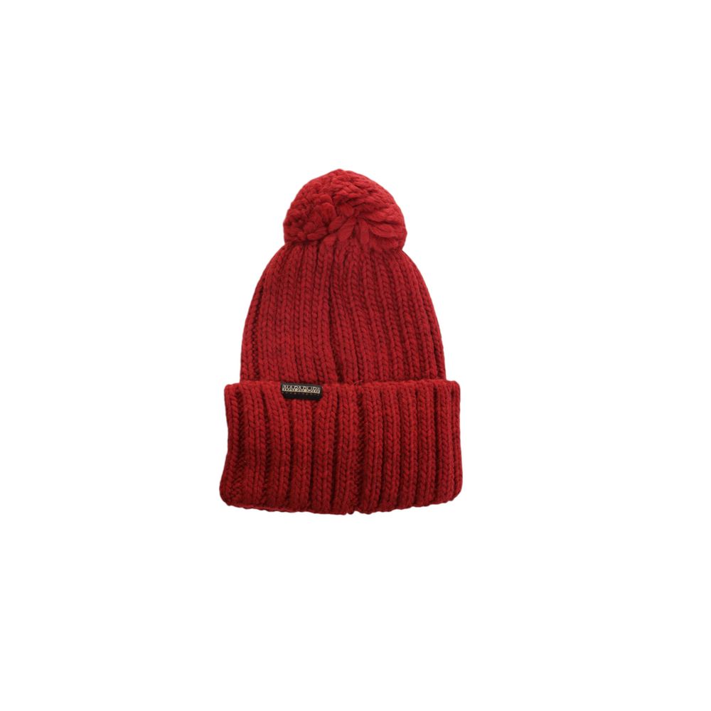 Napapijri Red Acrylic Hats &amp; Cap