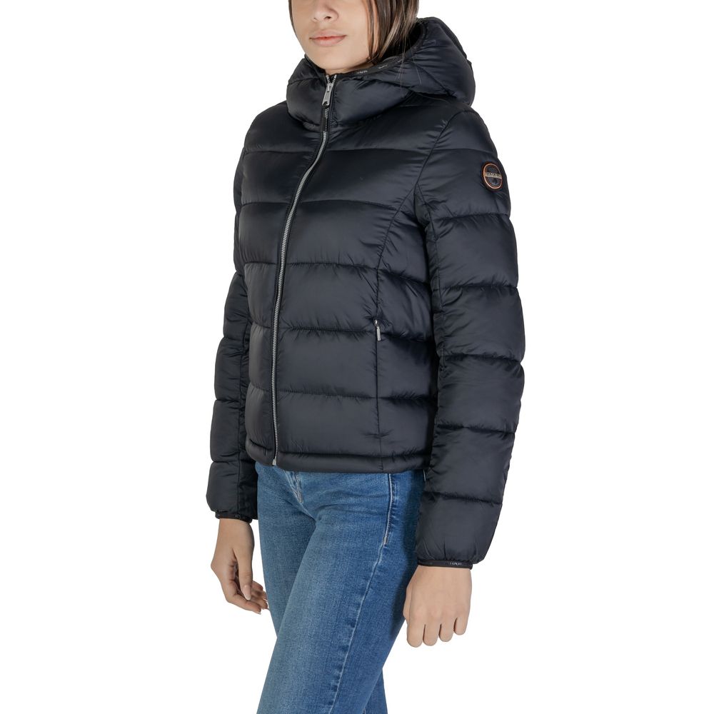 Napapijri Black Polyamide Jackets &amp; Coat