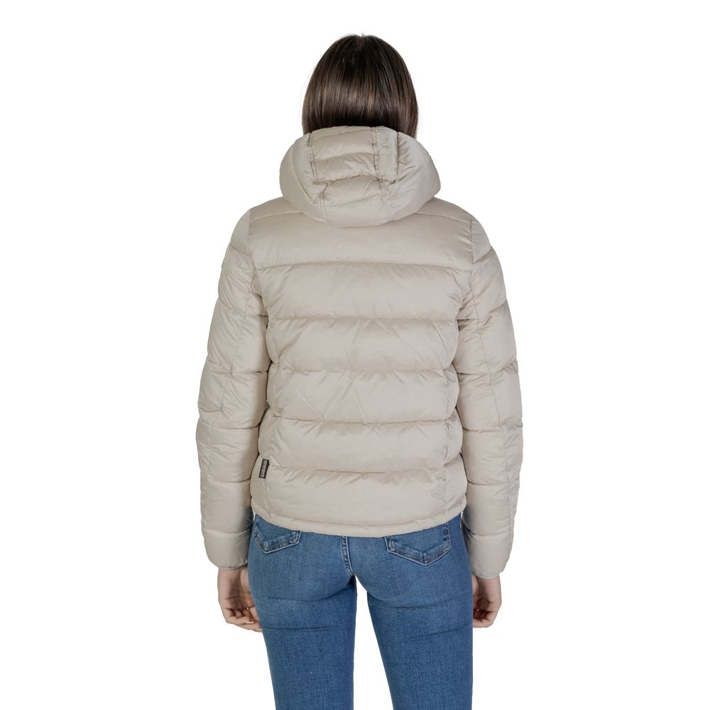 Napapijri Beige Polyamide Jackets &amp; Coat