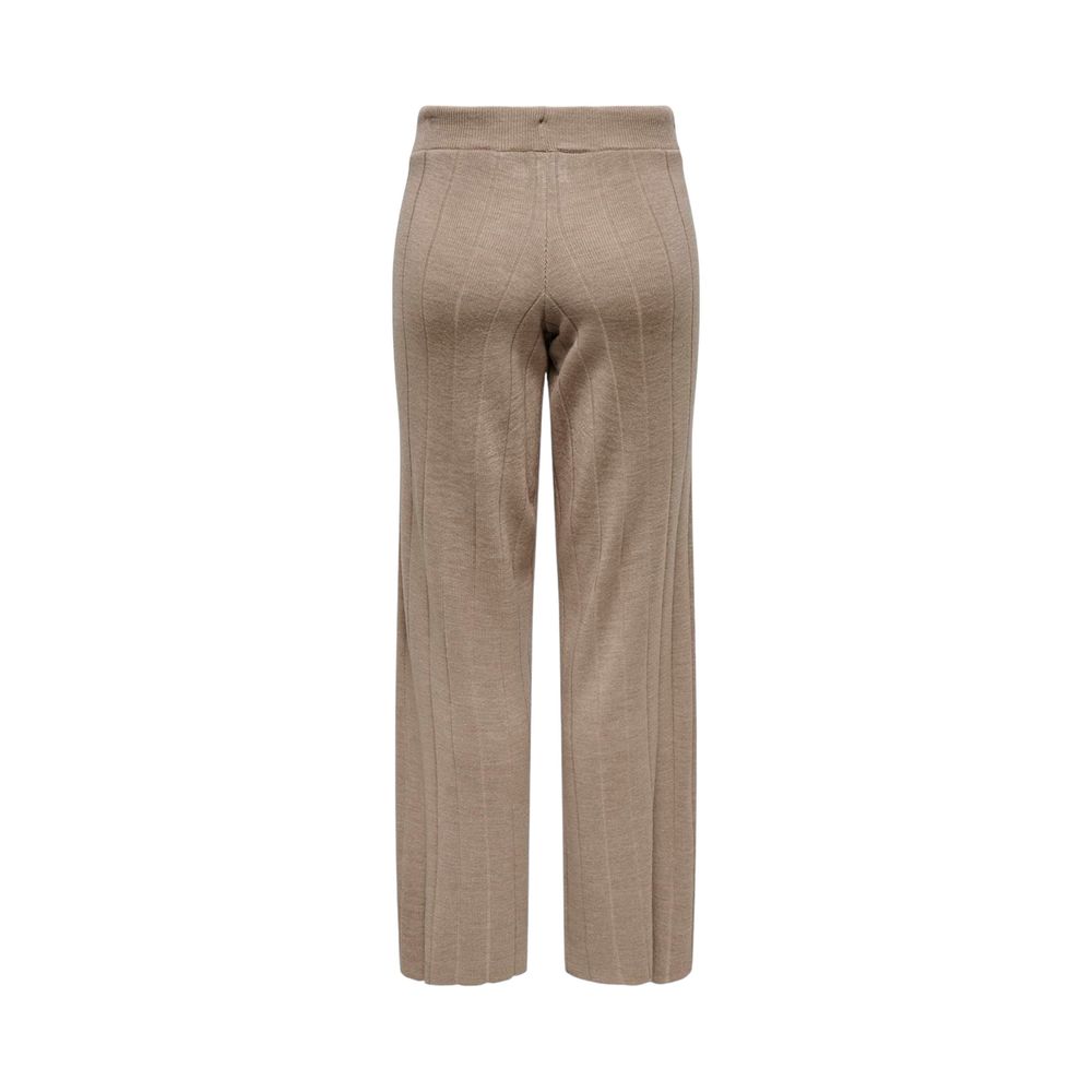 Only Beige Acrylic Jeans &amp; Pant