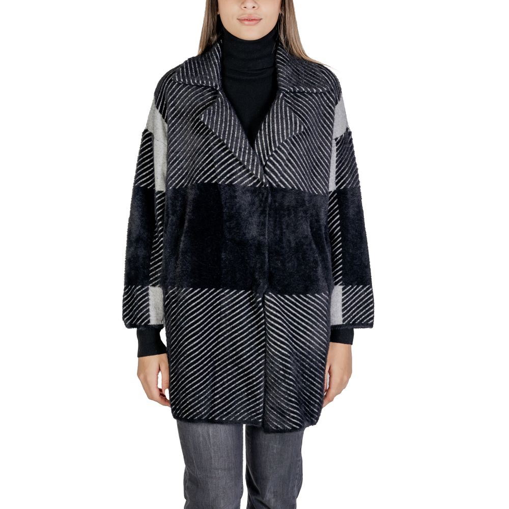 Sandro Ferrone Black Polyamide Jackets &amp; Coat