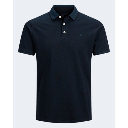 Jack Jones Blue Cotton Polo Shirt