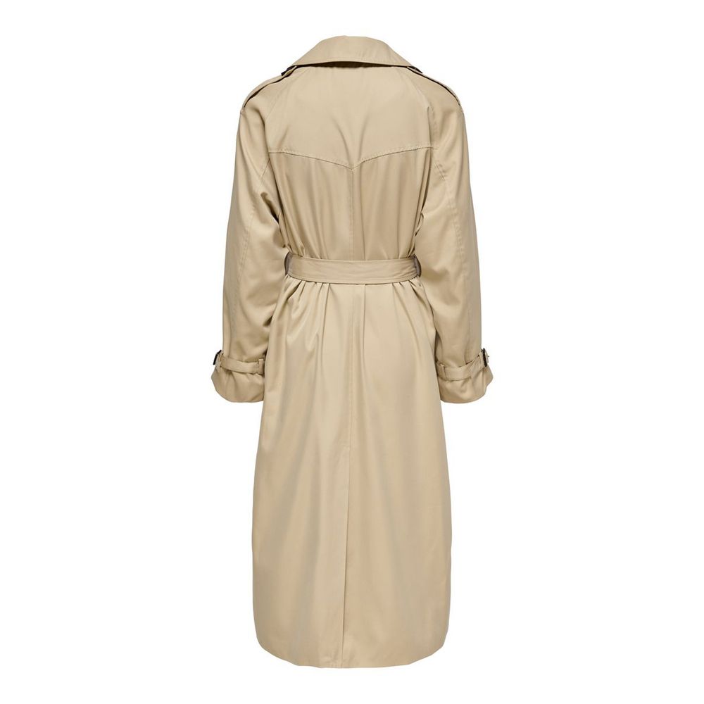 Only Beige Polyester Jackets &amp; Coat