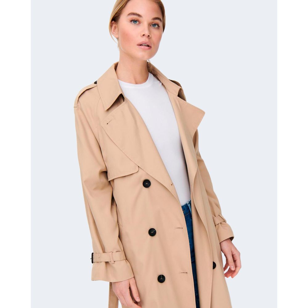 Only Beige Polyester Jackets &amp; Coat