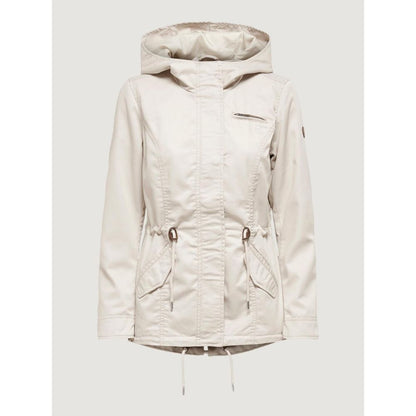 Only Beige Polyester Jackets &amp; Coat