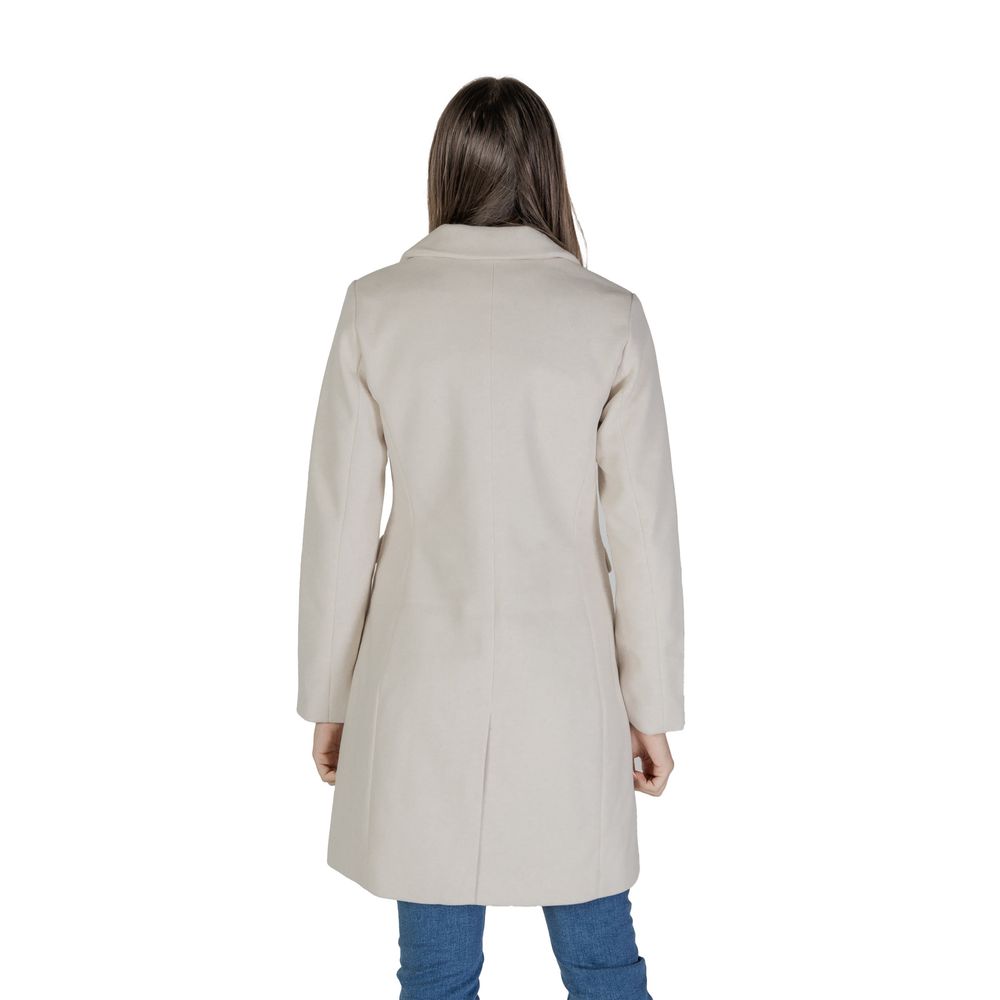 Only Beige Polyester Jackets &amp; Coat