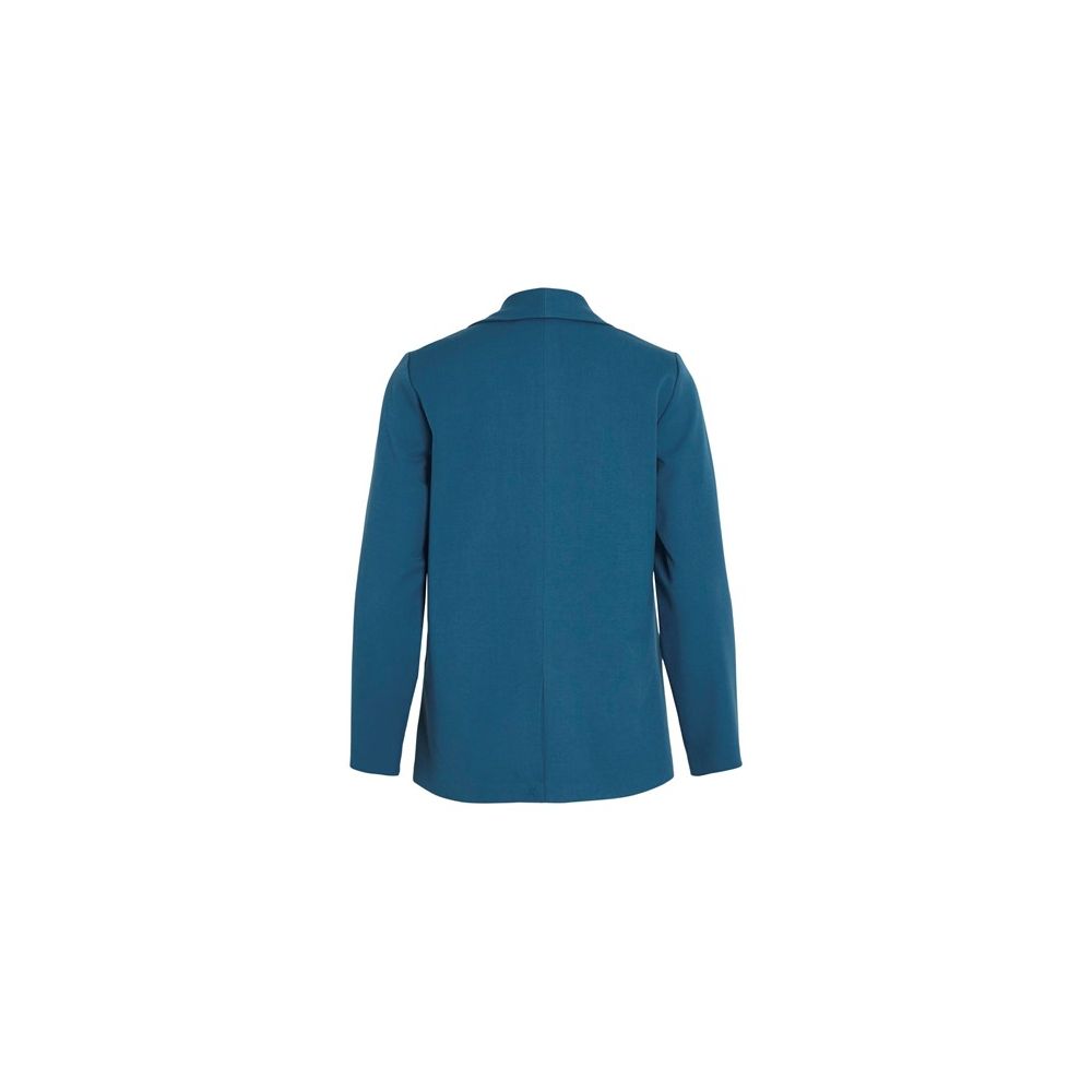 Vila Clothes Blue Polyester Suits &amp; Blazer