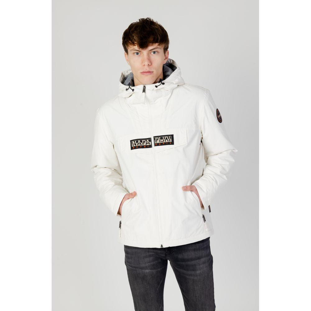 Napapijri White Polyamide Jacket