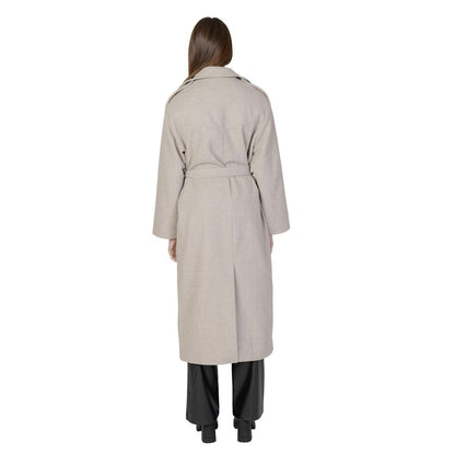 Only Beige Polyester Jackets &amp; Coat