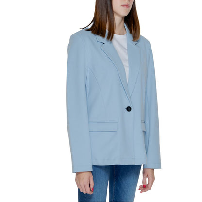 Only Blue Polyester Suits &amp; Blazer