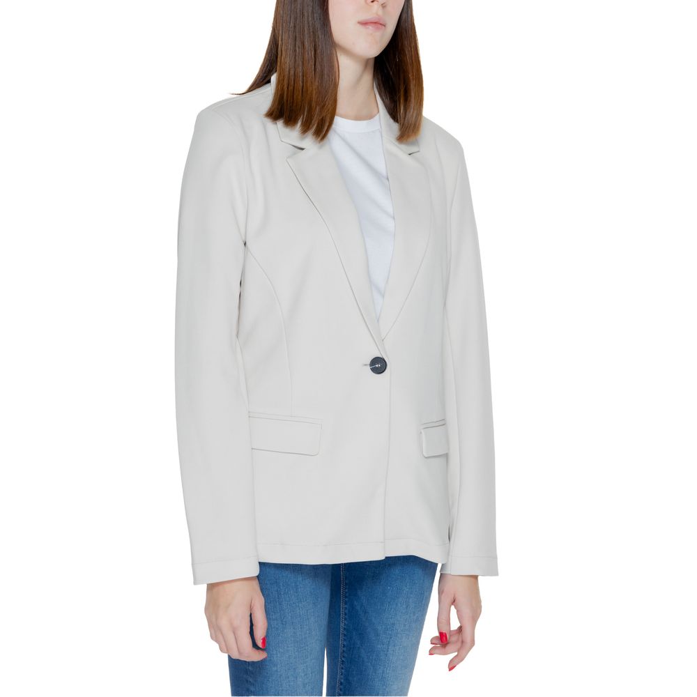 Only Beige Polyester Suits &amp; Blazer