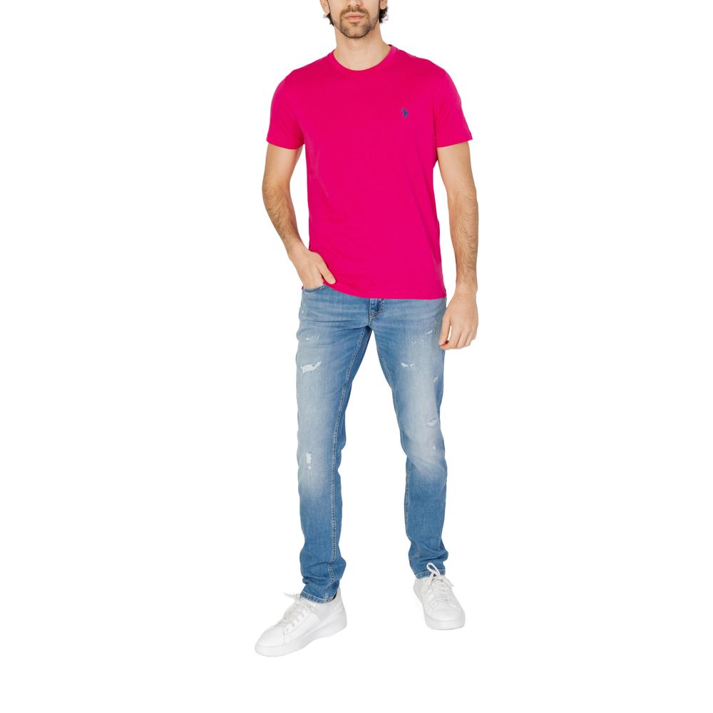 U.S. POLO ASSN. Pink Cotton T-Shirt