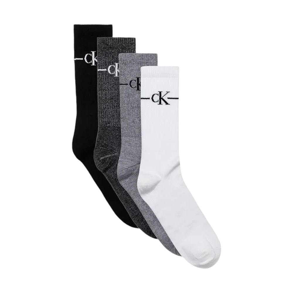 Calvin Klein Black And White Cotton Sock