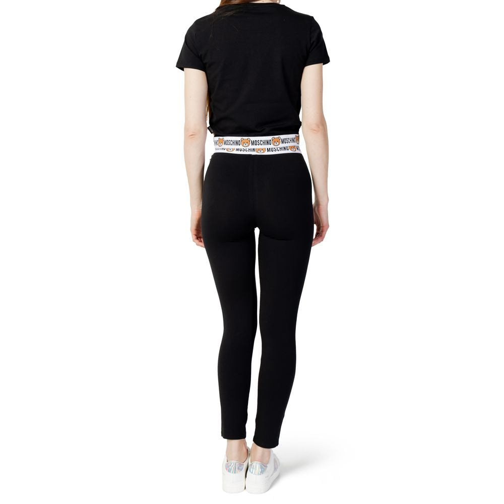 Moschino Black Cotton Jeans &amp; Pant