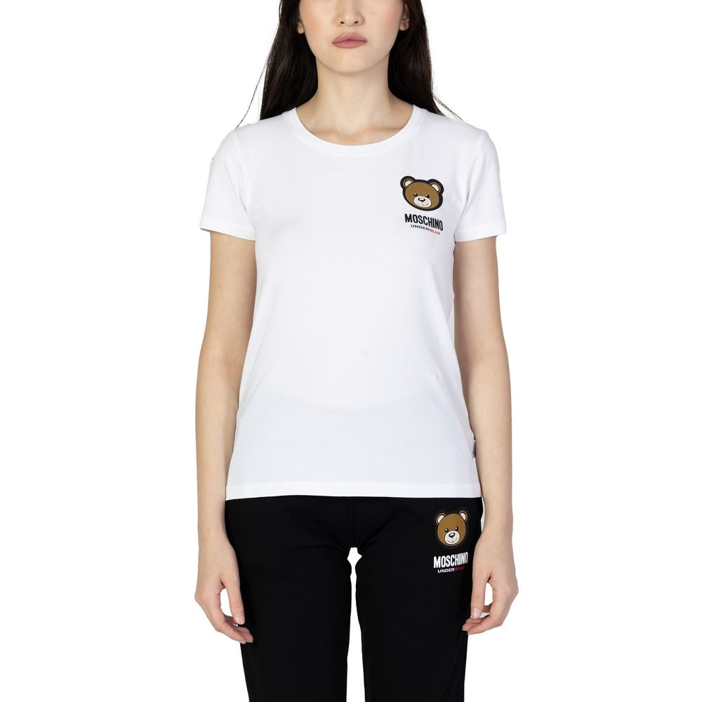 Moschino White Cotton Tops &amp; T-Shirt