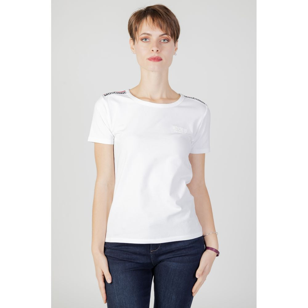 Moschino White Cotton Tops &amp; T-Shirt