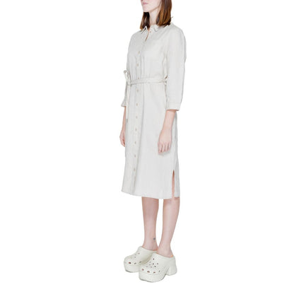 Street One Beige Linen Dress