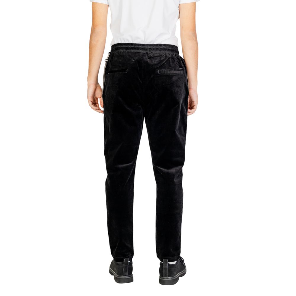 Gianni Lupo Black Cotton Jeans &amp; Pant