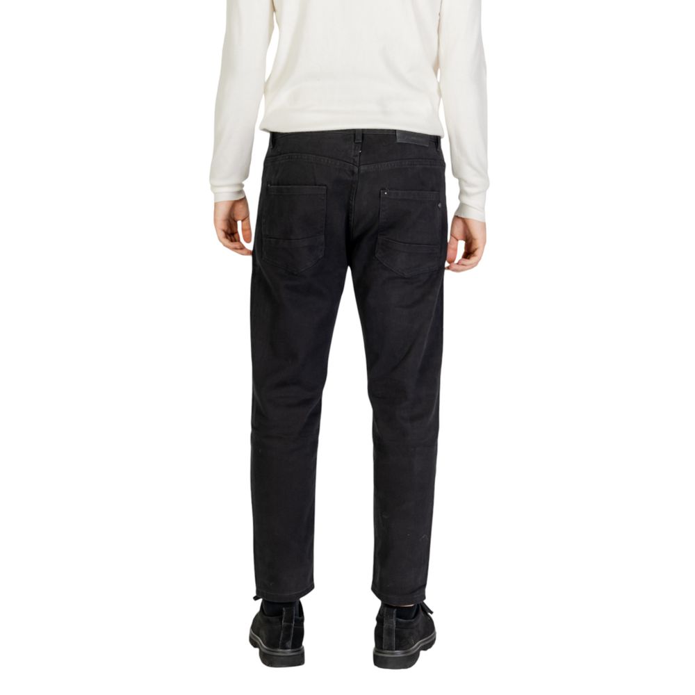 Gianni Lupo Black Cotton Jeans &amp; Pant