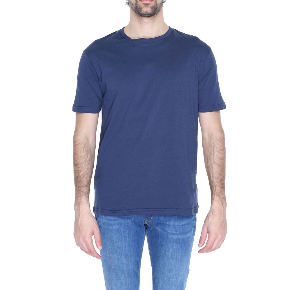 Gianni Lupo Blue Cotton T-Shirt