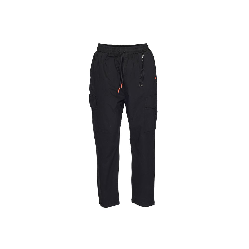 Gianni Lupo Black Cotton Jeans &amp; Pant