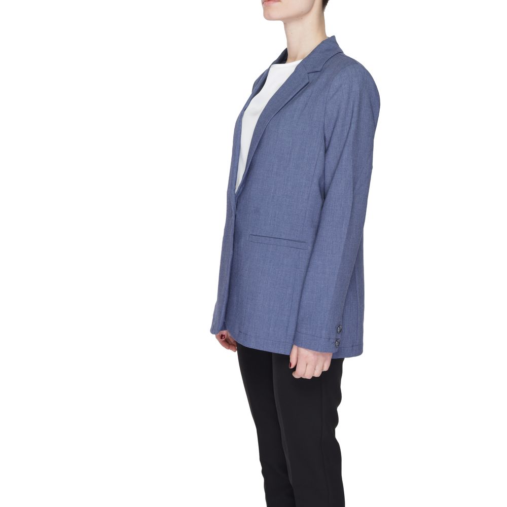 Street One Blue Polyester Suits &amp; Blazer