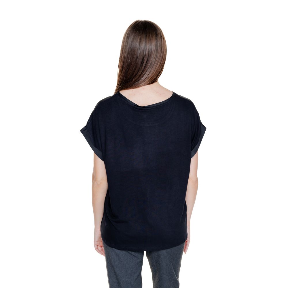 Vila Clothes Black Cotton Tops &amp; T-Shirt