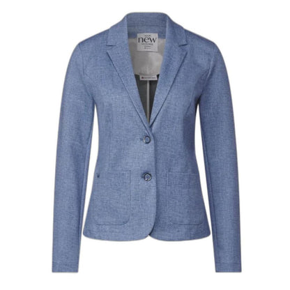 Street One Blue Polyester Suits &amp; Blazer