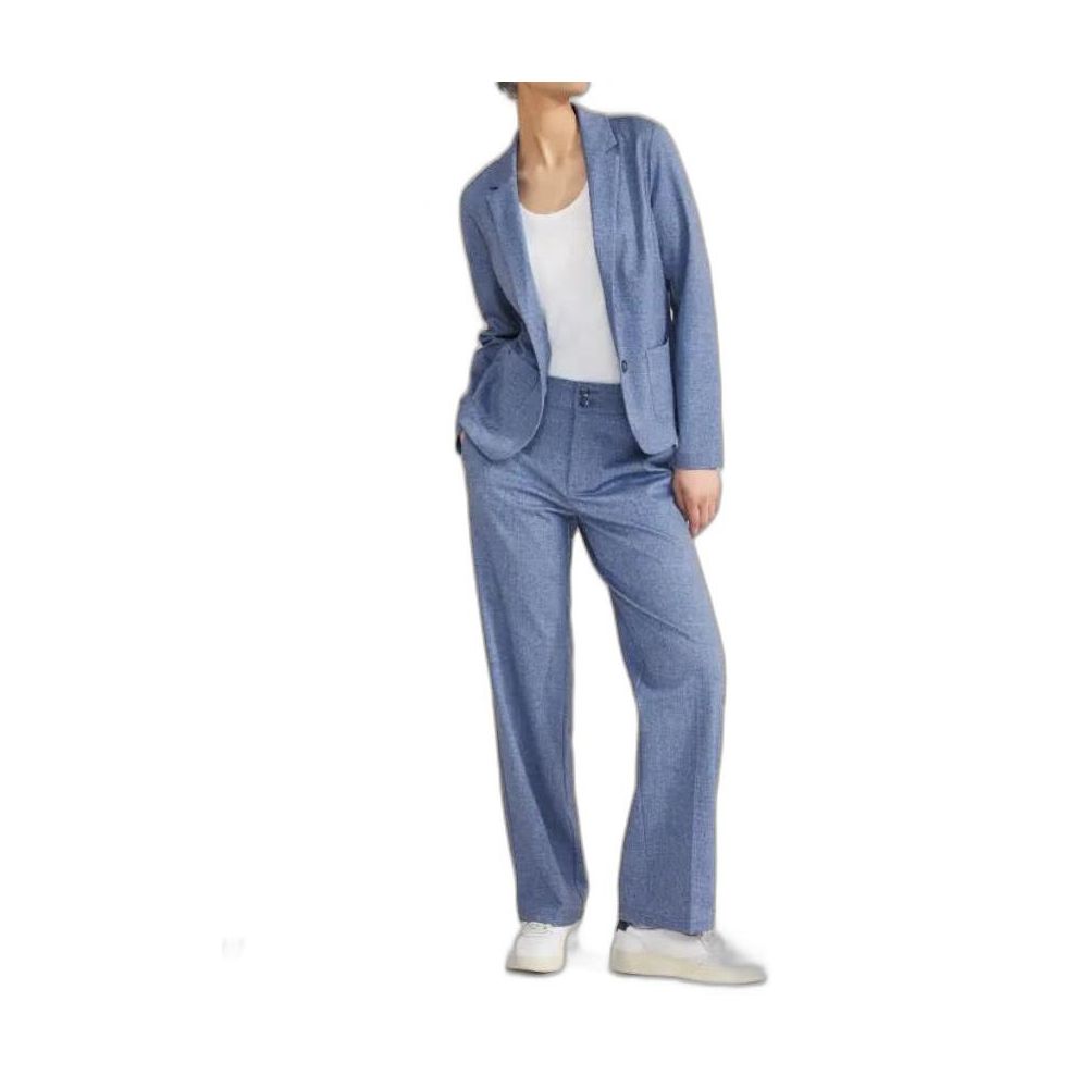 Street One Blue Polyester Suits &amp; Blazer