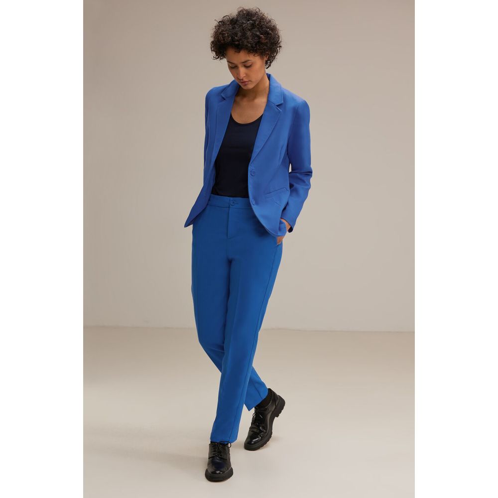 Street One Blue Polyester Suits &amp; Blazer