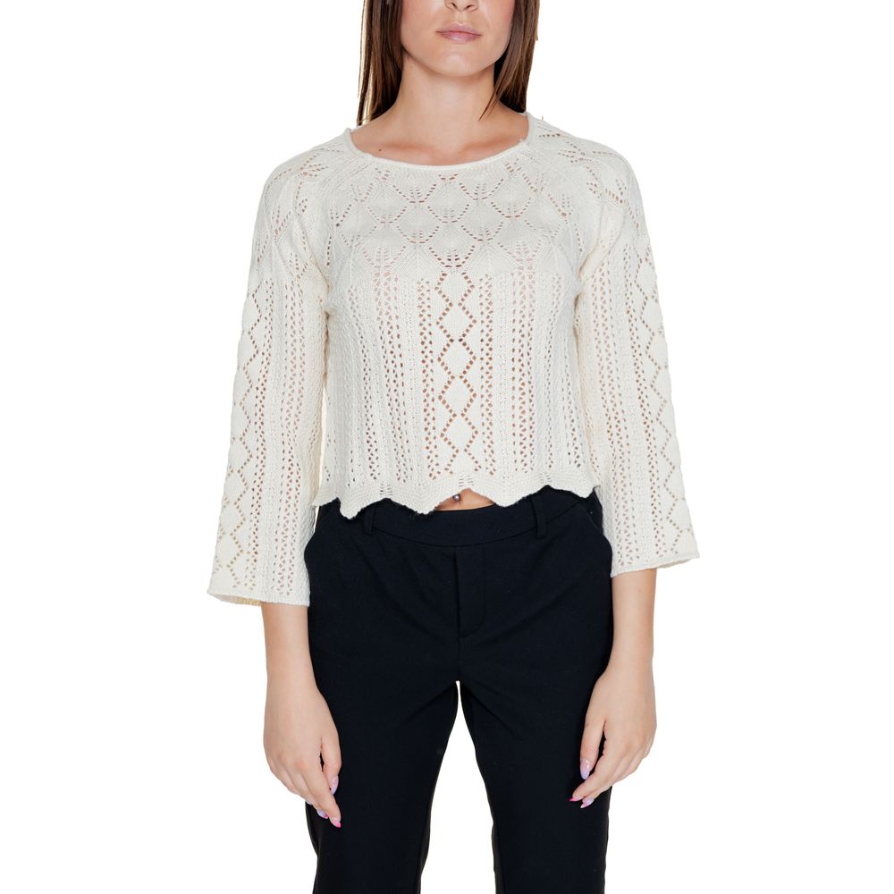 Vero Moda Beige Cotton Tops &amp; T-Shirt