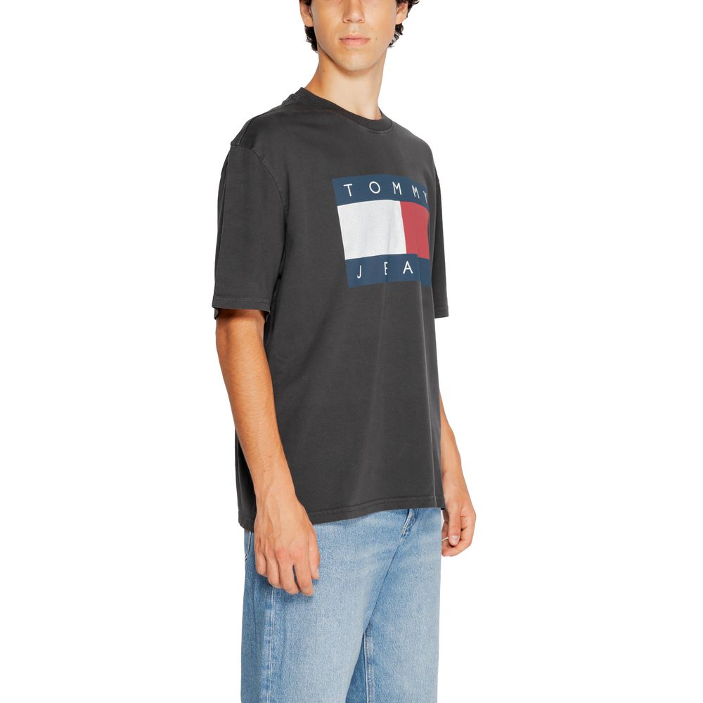 Tommy Hilfiger Jeans Black Cotton T-Shirt