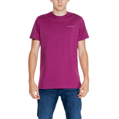 Tommy Hilfiger Jeans Purple Cotton Rigenerato T-Shirt